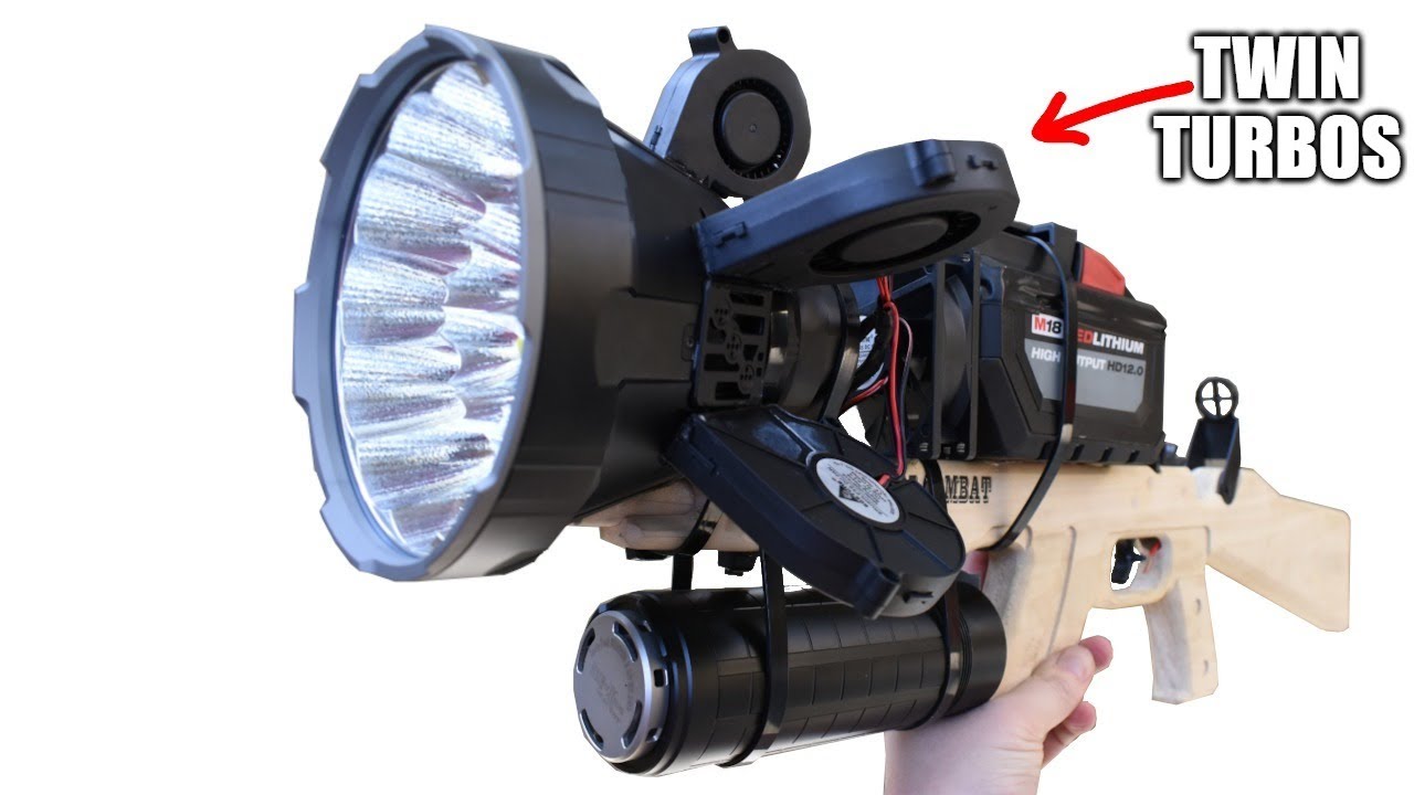 The 113,900 Lumen Assault Flashlight