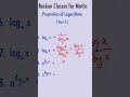 #shorts #reckon #logarithm #competitiveexam #quantitativeaptitude #properties