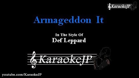 Armageddon It Karaoke version - Karaoke performance video thumbnail