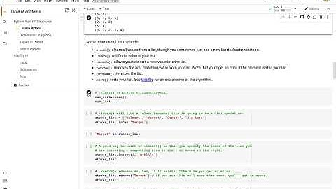 CS1520 Lecture02d: Python Structures in Colab - lists, dictionaries, tuples, and sets