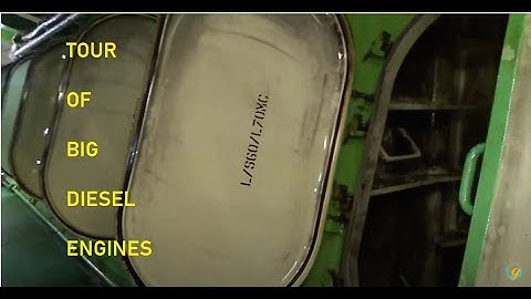 Marine Diesel Engine Crankcase Tour: MAN 30000 BHP Engine !!