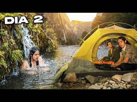CAMPING en el CAÑÓN y nos BAÑAMOS en EL RIO - Dia 2