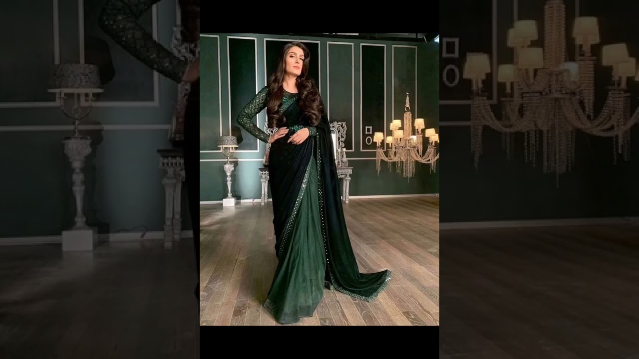 Pakistani ladies saree design#video #viral #sareelover @Princess Azka ...