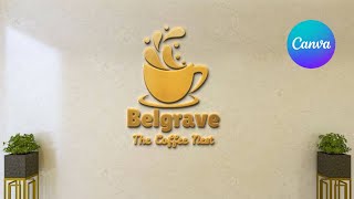Coffee Cafe Logo Create in Canva with Mock up#design #designer #graphicdesign #logo #editing
