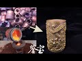 铸造黄铜凤凰笔筒 Casting brass Phoenix pen holder