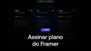 Como assinar um plano do Framer em 2026 [Passo a Passo]
