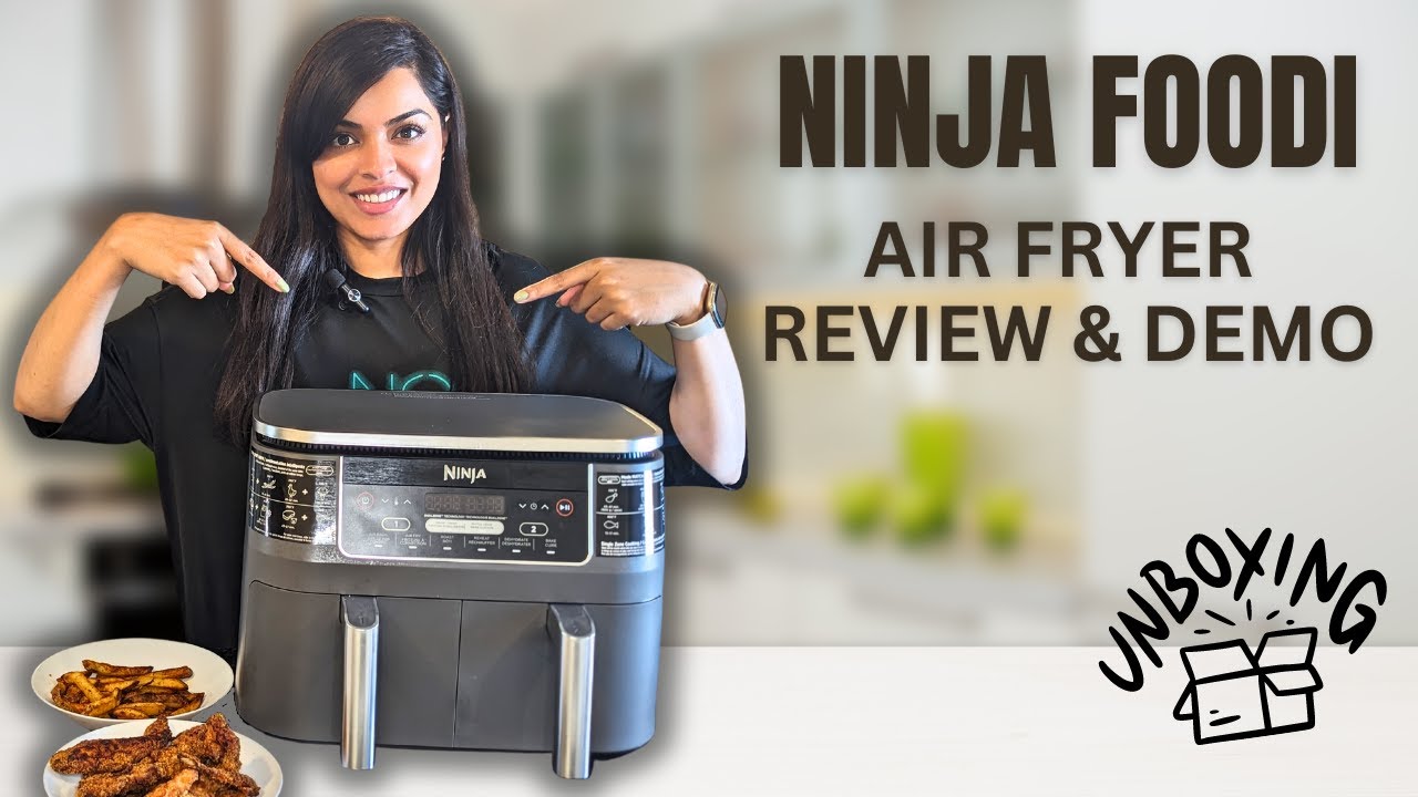 Ninja Foodi 2 Basket Air Fryer Review, Unbox, Testing, 8qt, DualZone 