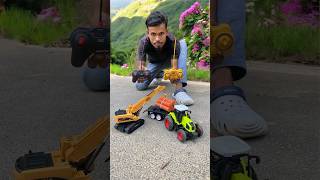 Rc Remote wala Tractor and Rc Excavator Crane Testing 😛