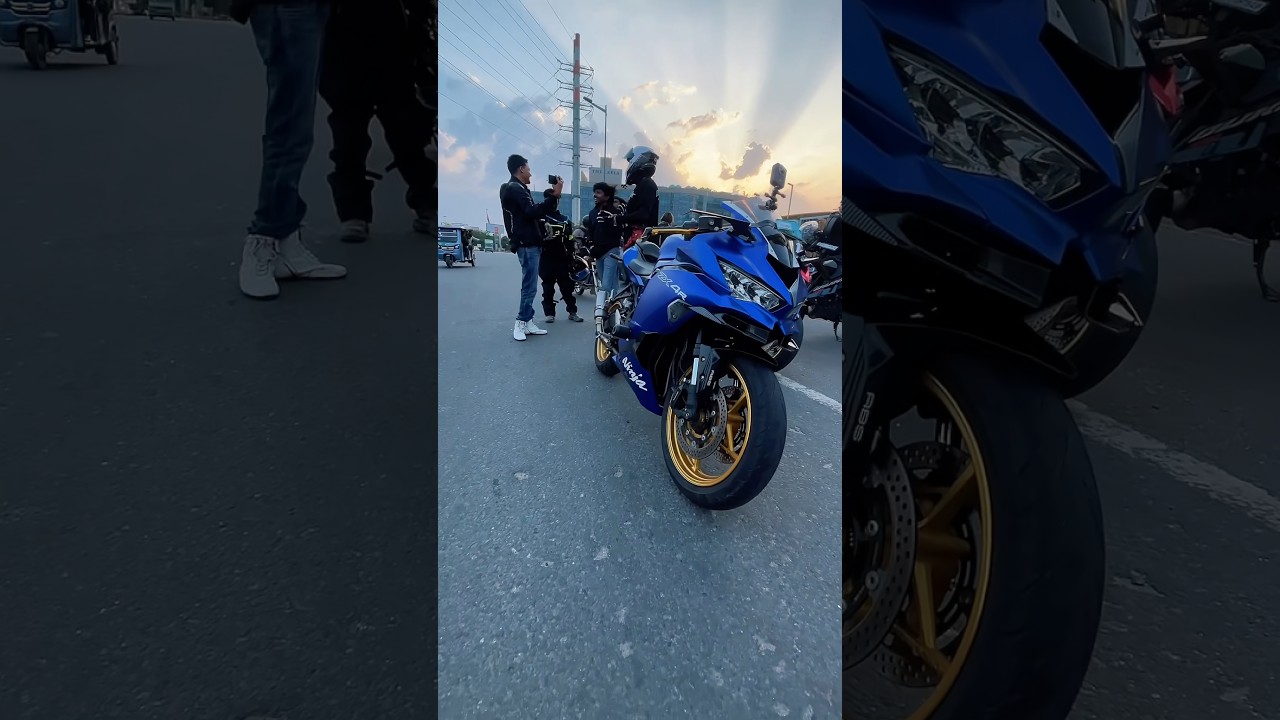 Kawasaki ZX 4r full customise. Khatarnak joke of #stunt #viral