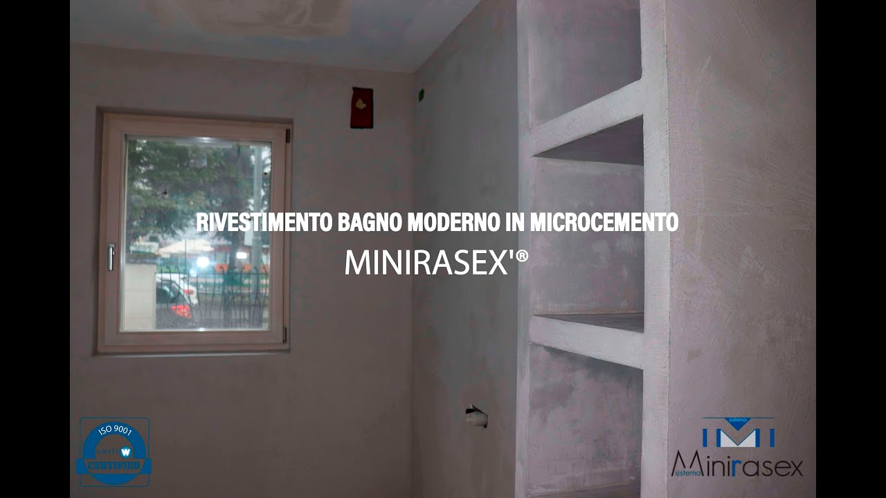 Rivestimento Bagno Moderno In Microcemento Minirasex Youtube