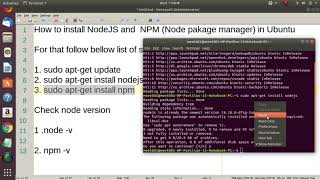 NodeJS &  NPM Installation Tutorial