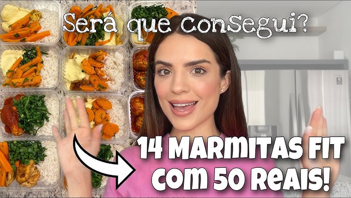 Marmita Fitness - Frango Xadrez + Arroz de Couve-Flor