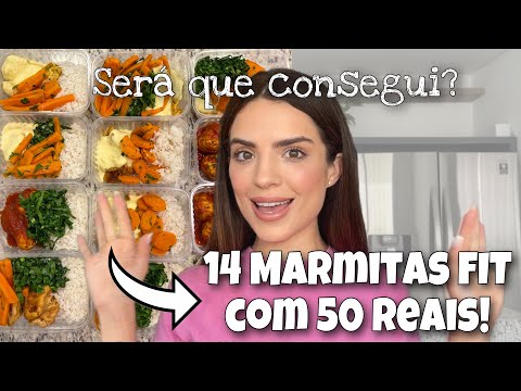 MARMITAS SAUDÁVEIS PARA UMA SEMANA COM 50 REAIS!!