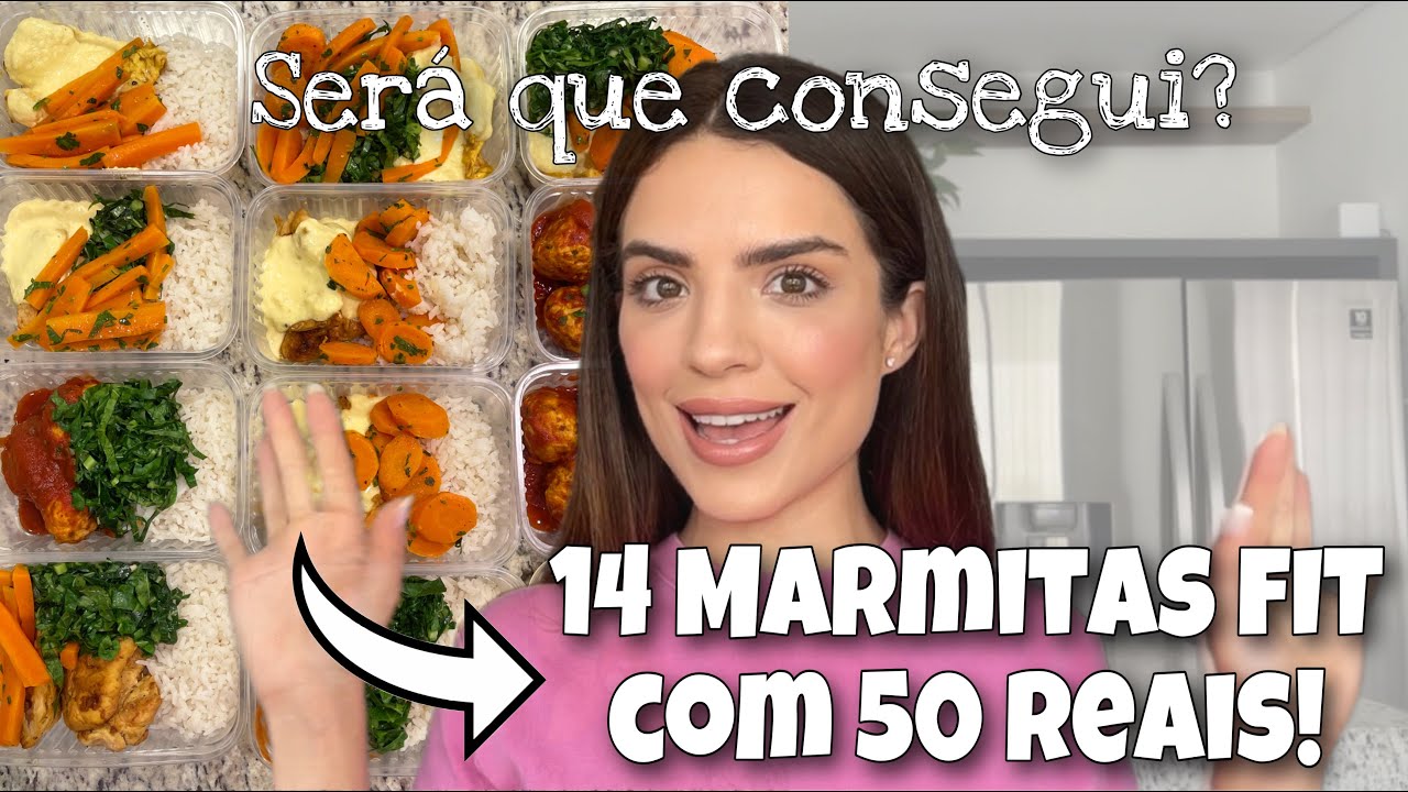 MARMITAS SAUDÁVEIS PARA UMA SEMANA COM 50 REAIS!!