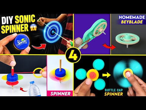 4 Awesome DIY Spinners Using Simple Things! 😱|I Turned These Simple Things Into Crazy Spinners! 🤯