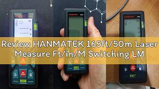 Review HANMATEK 165ft/50m Laser Measure Ft/in/M Switching LM50 Laser Measurement Tool Devices with 2