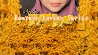 Mukbang Indomie Korean Ramyeon Series K-Rose || mukbangasmrindonesia