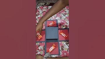 2 layer chocolate explosion box 🎁#shorts #explosionbox #chocolatebox #gift #giftideas #surprisebox #