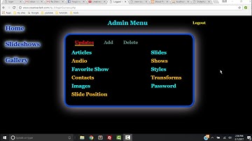 CSS TRANSITION SLIDESHOW CONTENT MAMAGEMENT SYSTEM EXAMPLE