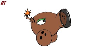Coconut Cannon from Plants vs Zombies 2 Drawing Coconut Cannon from Plants vs Zombies 2 Drawing