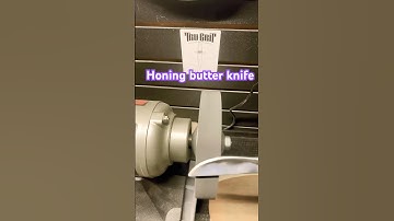 Sharpening butter knife, razor sharp edge test #Sharpener #Shorts ￼￼￼