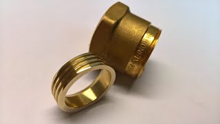 Easy Ring Made From a Pipe Fitting | Ring Making