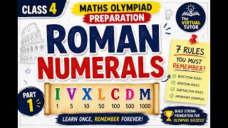 Roman Numerals rules for class 4 | Maths Olympiad Preparation | Part 1