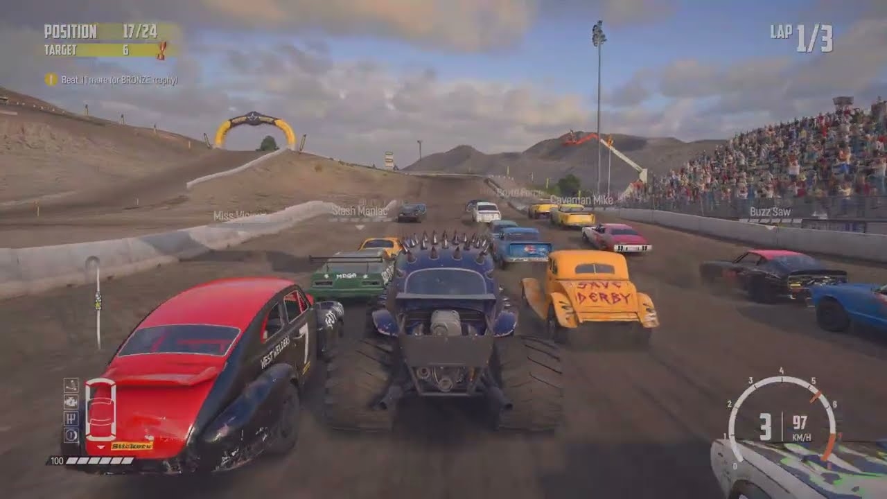 Wreckfest Bugzilla Tournament PS5 4K HDR 60fps