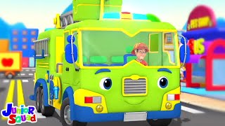 Wheels On The Fire Truck, Fun Adventure Ride and Vehicle Cartoon Videos for Kids