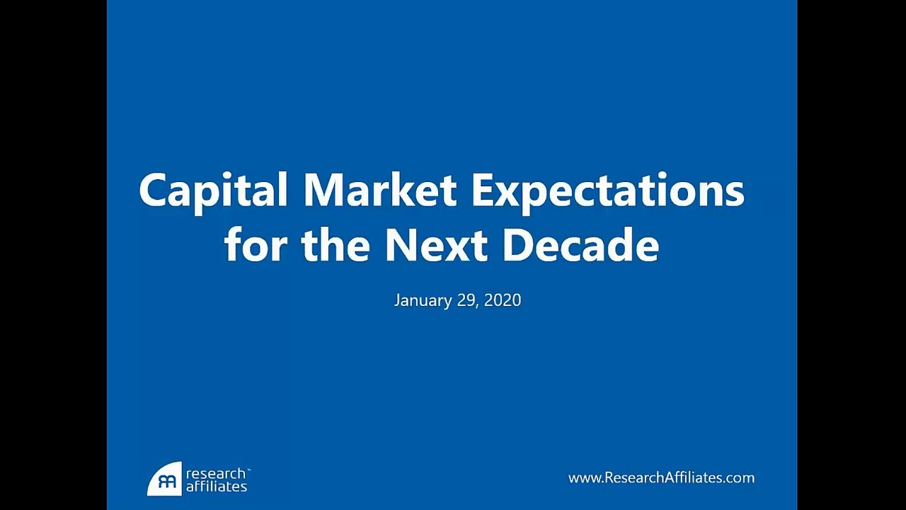 Capital Market Expectations for the Next Decade