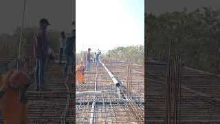 Rmc Concrete pressr pump Water mix Concrete passing #cement #shortsfeed #shortvideo