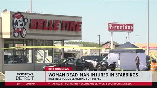 Roseville police investigating fatal stabbing at Belle Tire, suspect at large