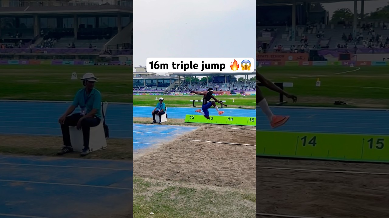 16m triple jump 🔥😱