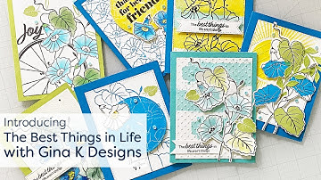 Introducing The Best Things in Life Stamp Set with Gina K Designs