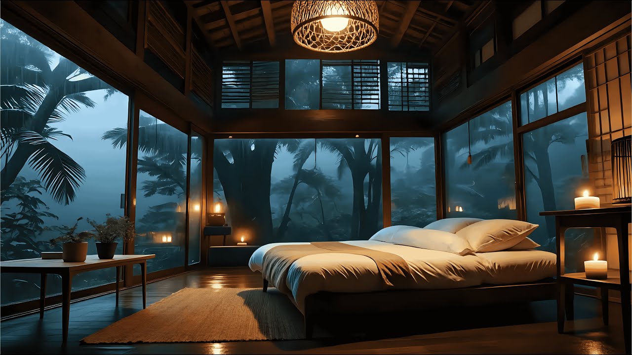 Soothing Piano & Rain for Deep Sleep | Peaceful Night Music to Relax the Mind and Reduce Stress