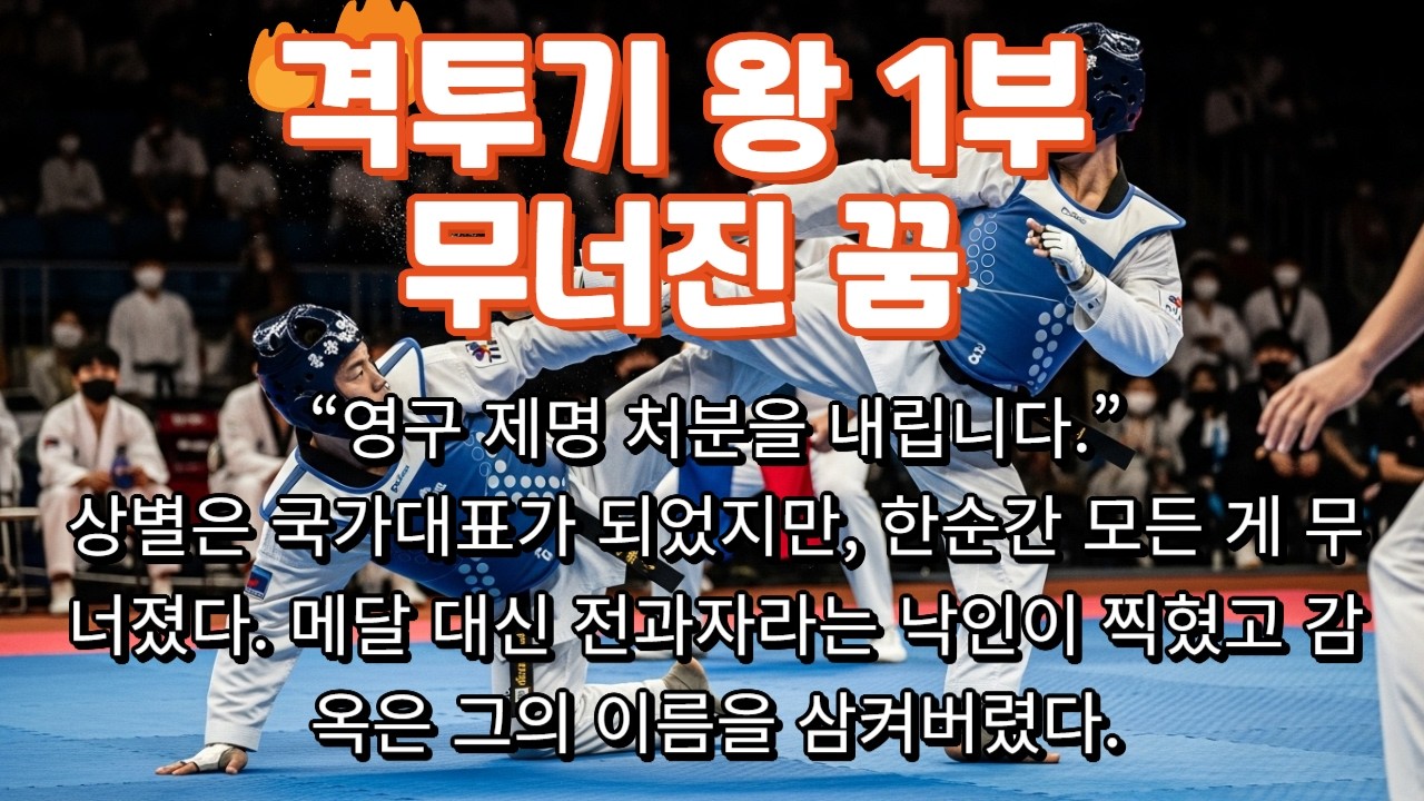 격투기 왕 1부, 스포츠 UFC 편, 상별은 국가대표가 되었지만. 한순간 모든 게 무너졌다. 메달 대신 전과자라는 낙인이 찍혔고 감옥은 그의 이름을 삼켜버렸다.
