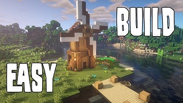 How to easily build a Windmill  in Minecraft (tutorial)