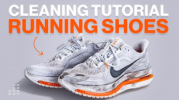 How To Clean WHITE Running Shoes At Home In 5min!