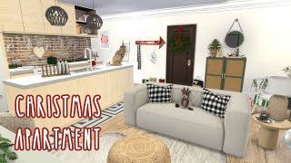 CHRISTMAS CC APARTMENT  | The Sims 4 | CC Speed Build