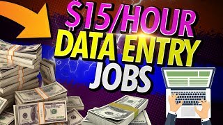 $15 PER HOUR 🔥 Data Entry Jobs From Home PART TIME in 2020 screenshot 1