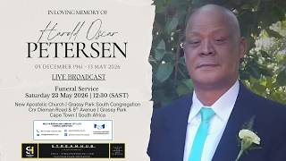 LIVE BROADCAST - CELEBRATING THE LIFE OF HAROLD OSCAR PETERSEN  -  SATURDAY  23 MAY 2026 @ 12H30
