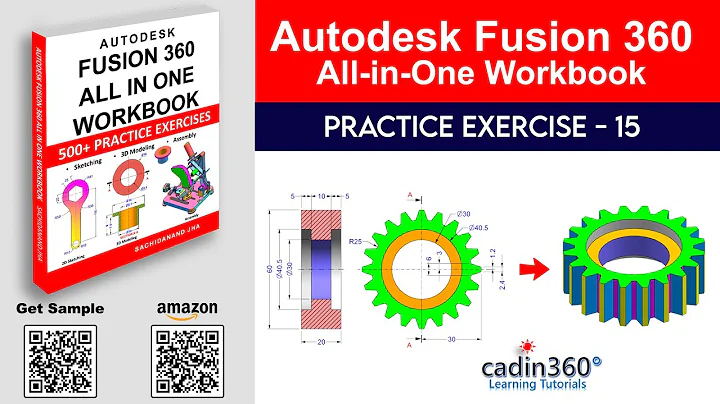 Fusion 360 Tutorial for Beginners – Exercise #15 | 3D Modeling from 2D Drawing - Day 15