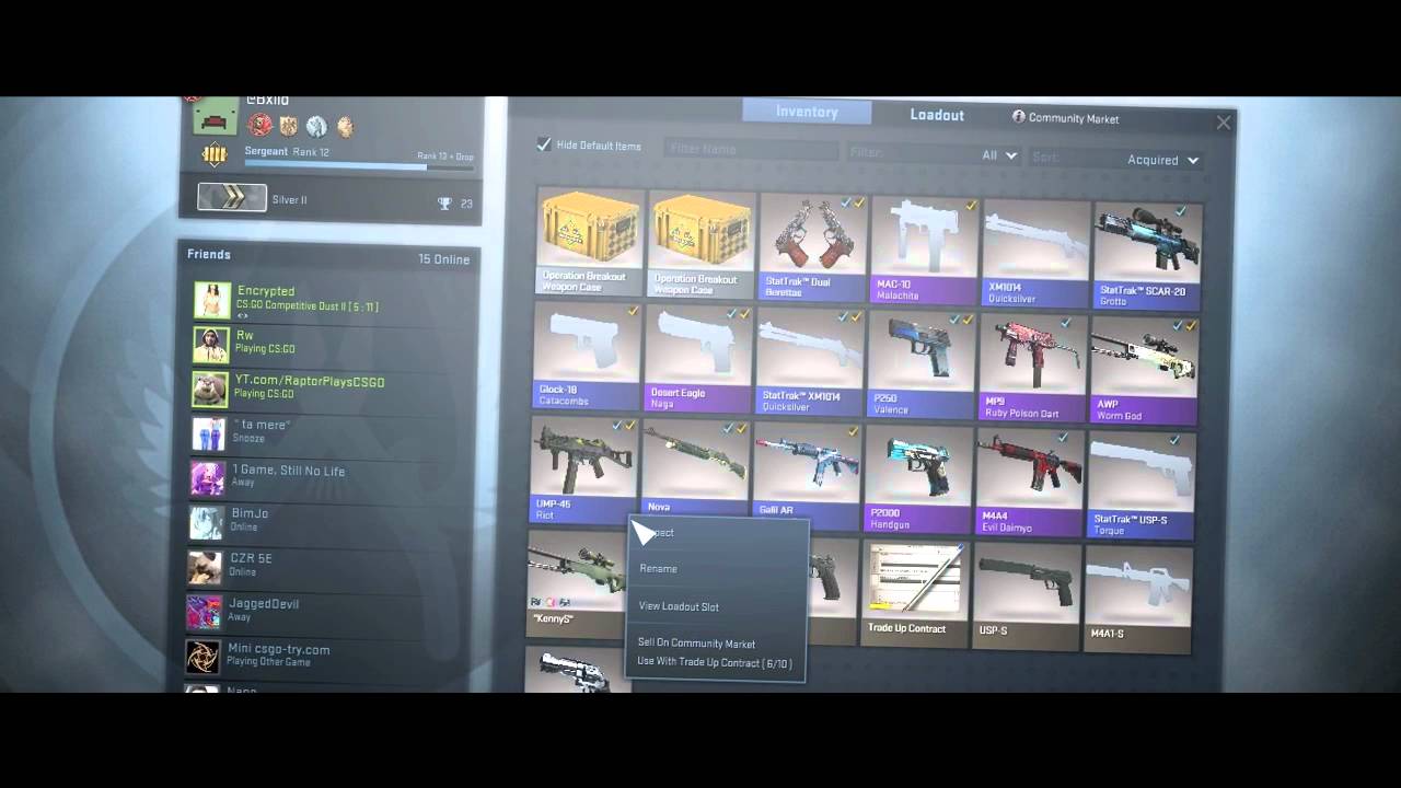 CSGO INVENTORY (BAD) (TRADE LINK IN DESC) YouTube