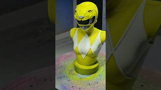 Yellow Ranger, 3d printed and painted  #3dprinting #mmpr #airbrush #paintmarker