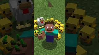 Old vs New BABY Chicken in Minecraft #shorts
