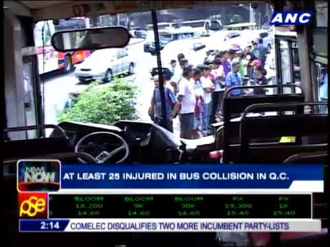 News Now: Over 20 hurt in QC bus crash - News Now: Over 20 hurt in QC bus crash