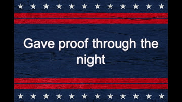 Star Spangled Banner - Instrumental with Lyrics