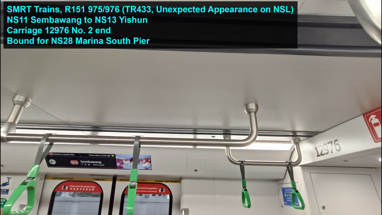 [Unexpected Appearance on NSL] SMRT Trains - Joyride on ALS R151 975/ ...