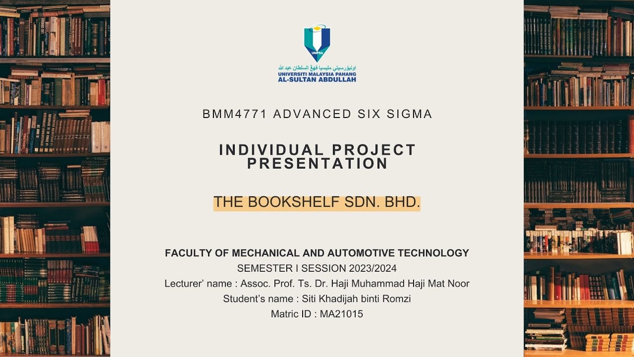 BMM4771 - Individual Project Presentation (MA21015)