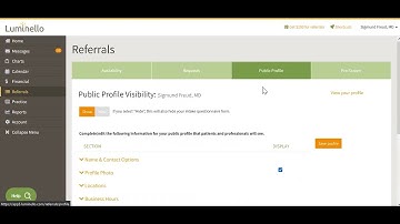Creating Your Free Public Profile With Luminello